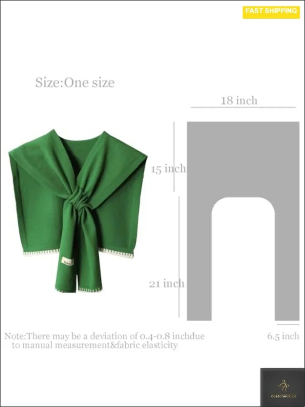 Knitted Shawl Cape Wrap with Sleeves